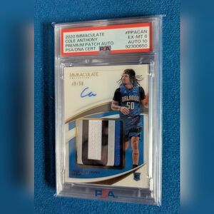 Panini Immaculate Blue and White Trading Card